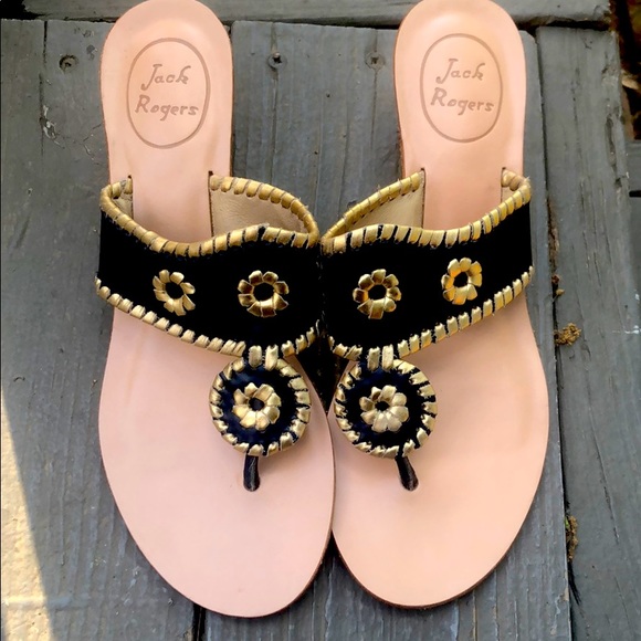 New Jack Roger mini heel sandal in Navy - Picture 1 of 6